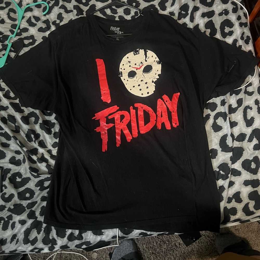 I Friday Horror Mask Graphic Tee